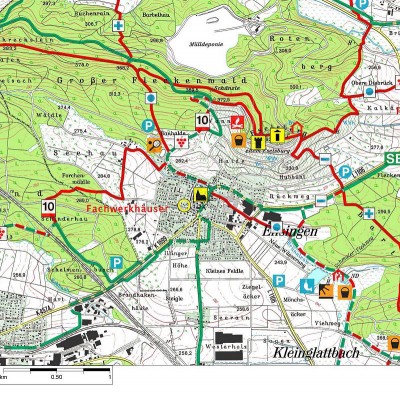 Eselsburgturm oberhalb von Ensingen, Stadtteil von Vaihingen/Enz, Kreis